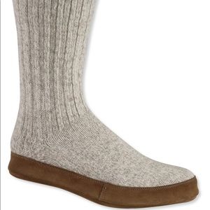 LL Bean Knit Sipper Socks Medium